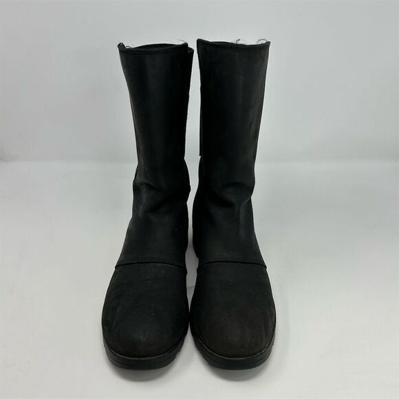 Sorel Women's Emelie Black Waterproof Pull On Mid-Calf Chelsea Boots Size 6.5 - Picture 7 of 13